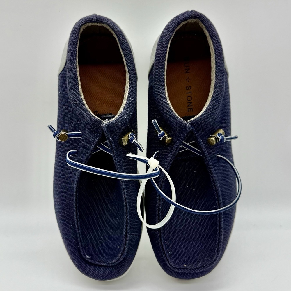 Sun + Stone Kid's' Boy's Blue Brian Square Toe Sneaker Shoes Size 5‎ NWOB